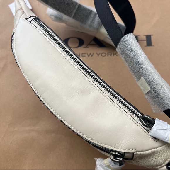 coach warren mini belt bag with horse and carriage